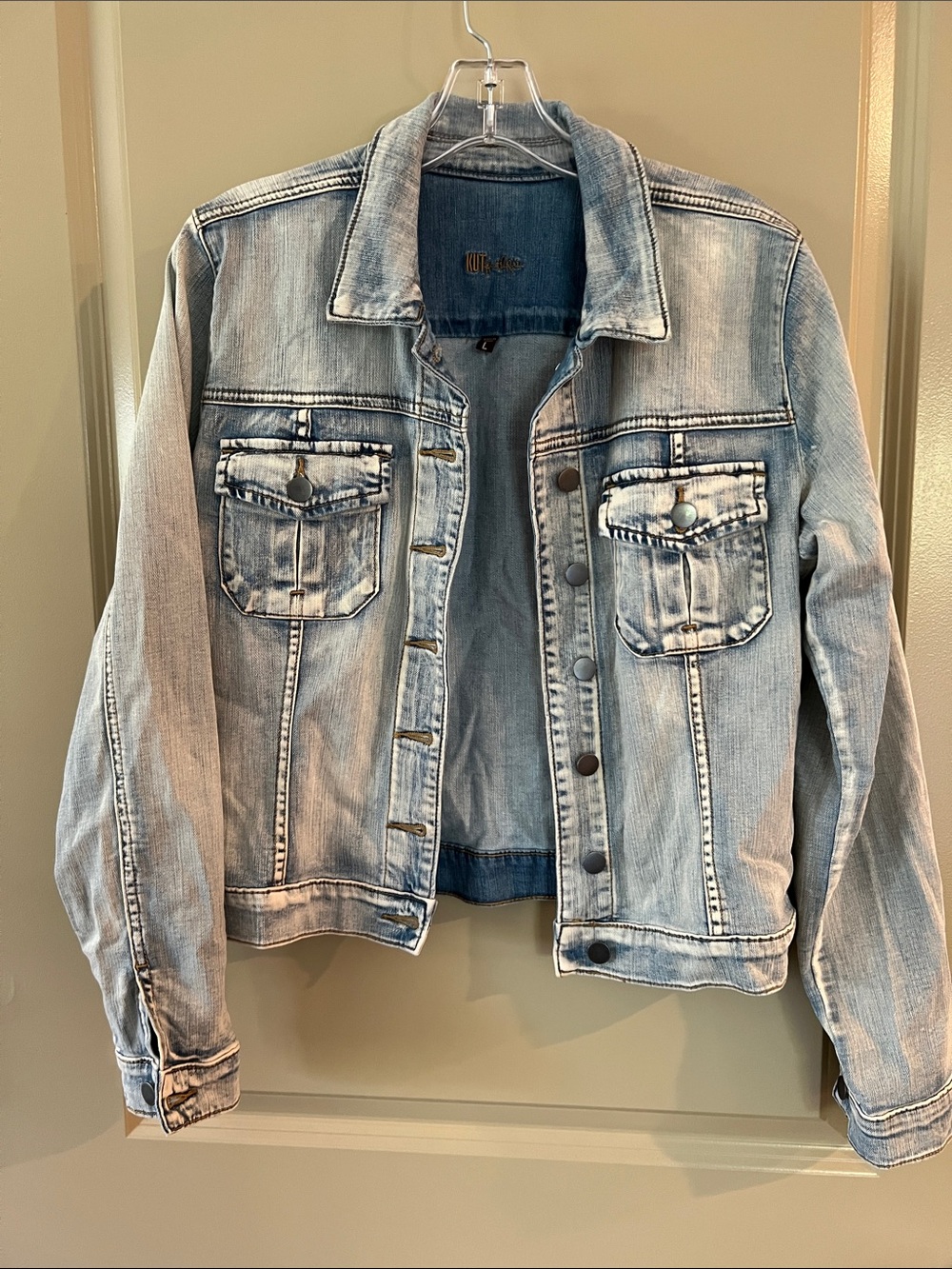 Kut from the Kloth Blue Denim Shirt Jacket